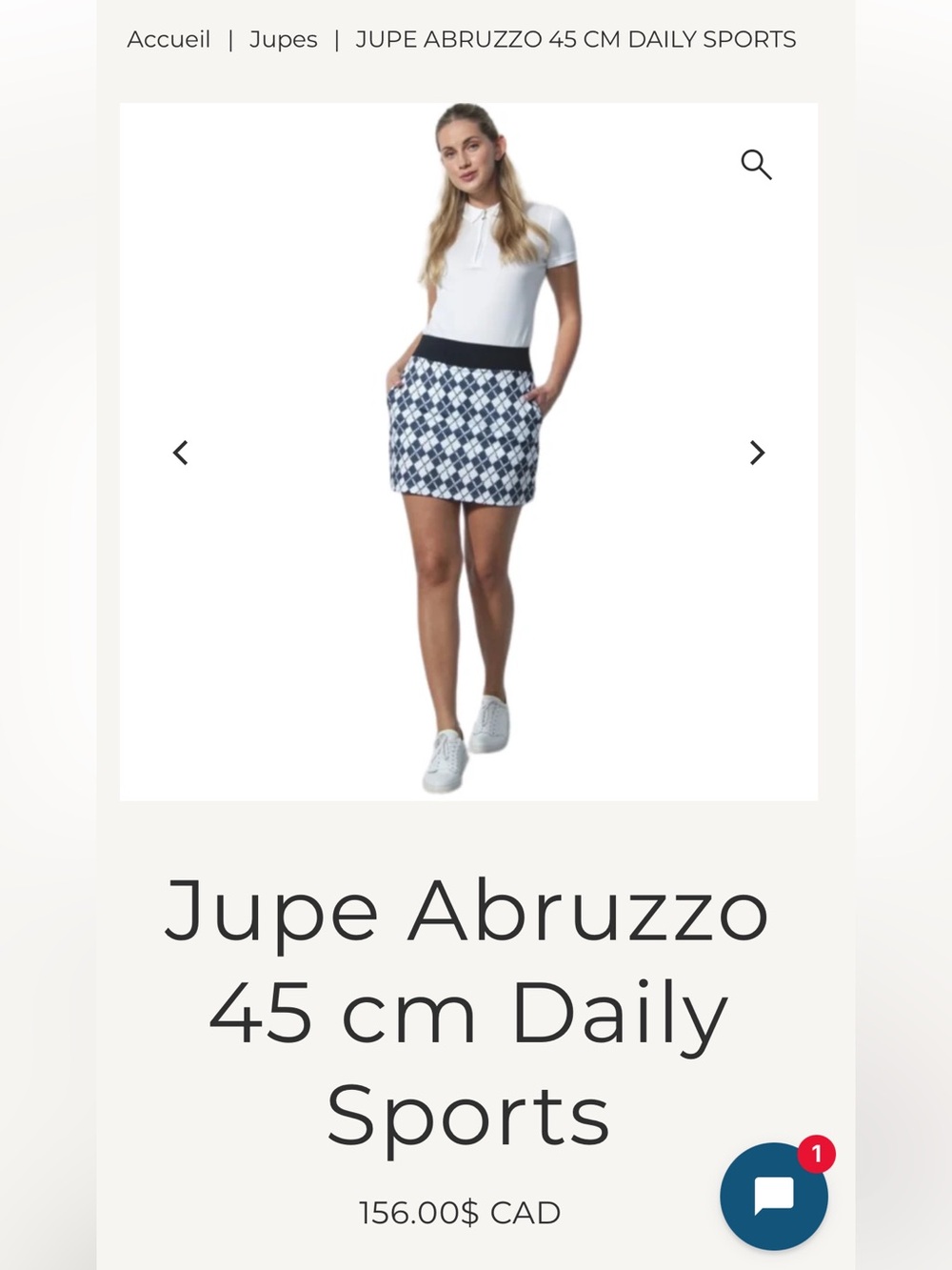 156$ BNWT DAILY SPORTS, the Abruzzo golf skort!